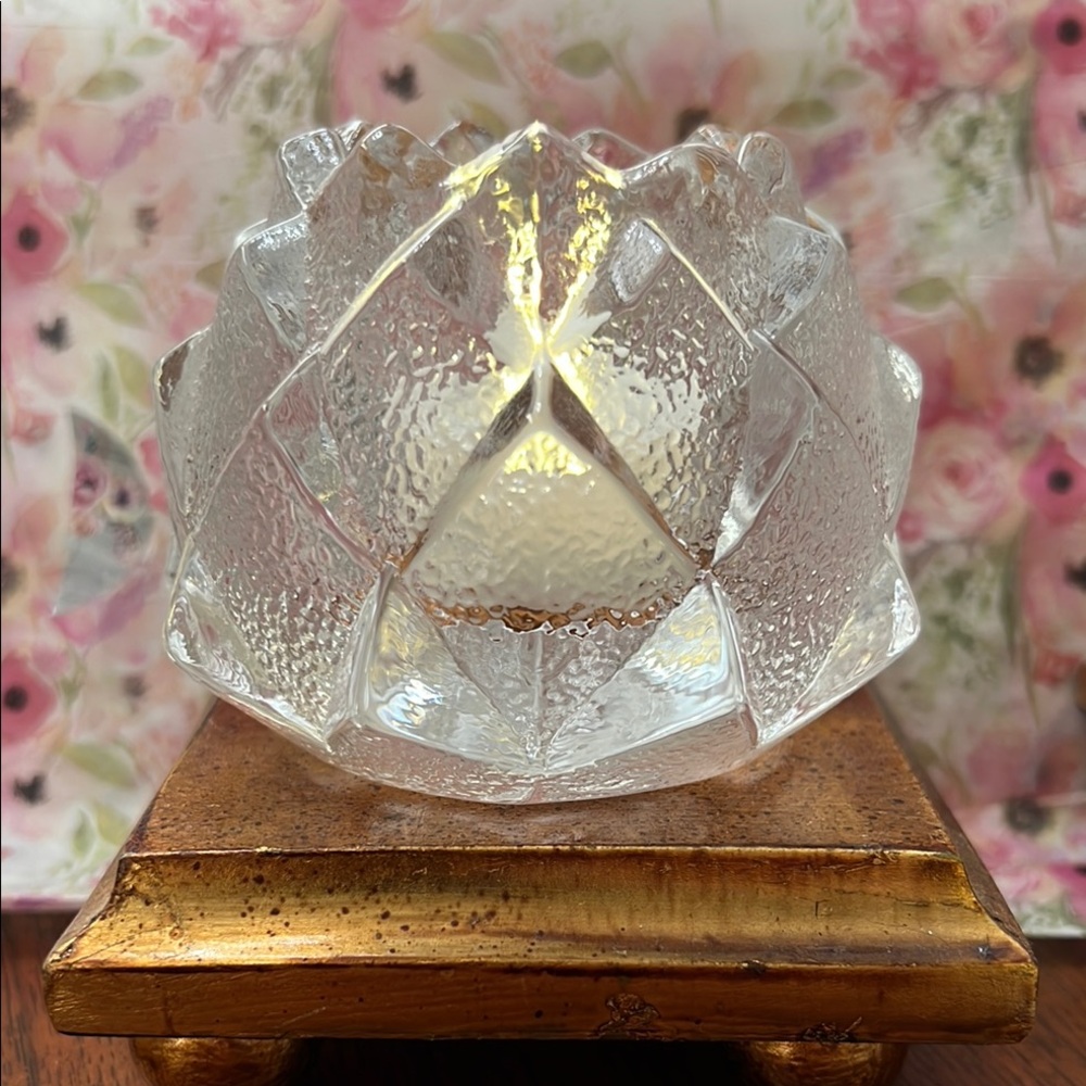 Orrefors Sweden Artichoke candle holder